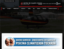 Tablet Screenshot of hoteldecampocolon.com.ar